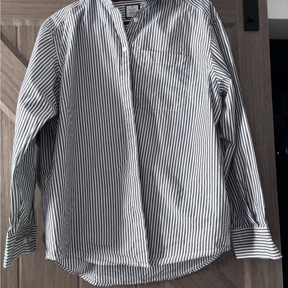 Women’s Striped Black and White Shirt, loose fit